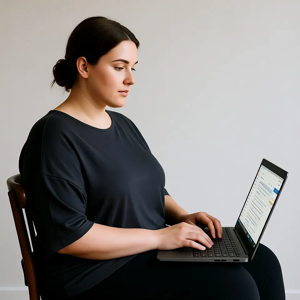 Mujer logrando ser delgada sin dietas - transformación permanente desde la mente con audios binaurales